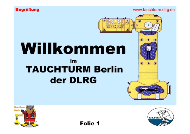 Präsentation zum Tauchturm Berlin