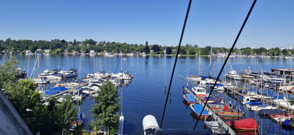 ...mit Blick auf die Scharfe Lanke